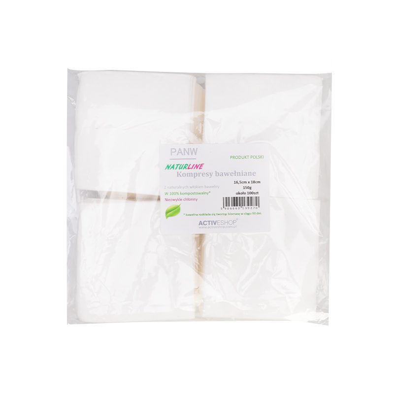 NaturLine puuvillakompressi 16,5 cm x 18 cm, 150 g NaturLine puuvillakompressi 16,5 cm x 18 cm, 150 g