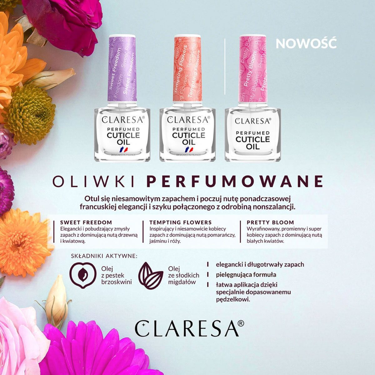 Claresa Pretty Bloom kynsinauhaöljy 5 ml Claresa Pretty Bloom kynsinauhaöljy 5 ml