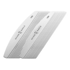 Ocho Nails metallinen viilarunko puolikuu + vaihtopinnat 100/180, 20 kpl Ocho Nails metallinen viilarunko puolikuu + vaihtopinnat 100/180, 20 kpl