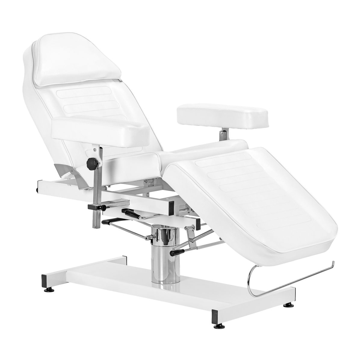 Hydraulinen hoitotuoli Sillon A 210DH kehto-ominaisuudella, valkoinen Hydraulinen hoitotuoli Sillon A 210DH kehto-ominaisuudella, valkoinen