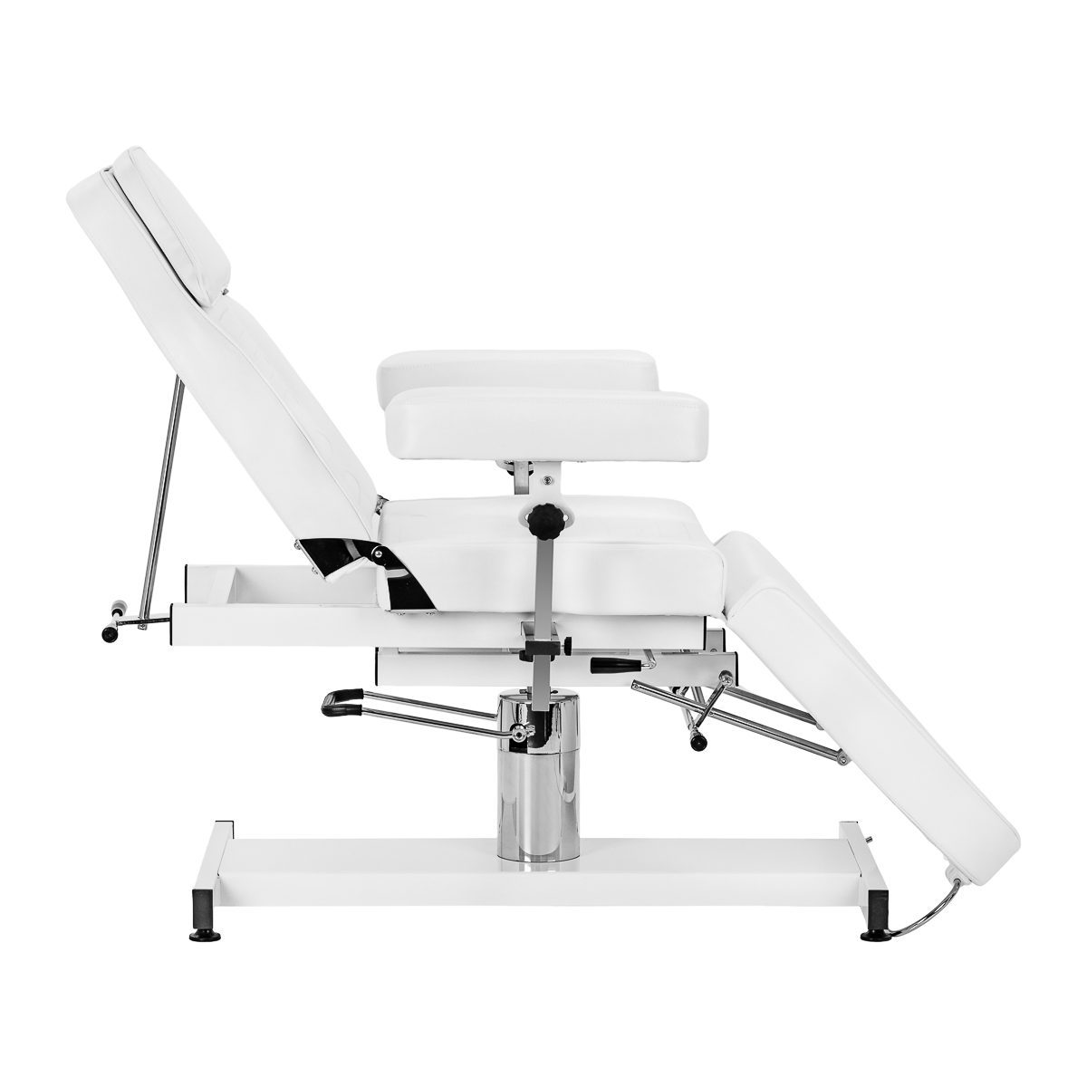 Hydraulinen hoitotuoli Sillon A 210DH kehto-ominaisuudella, valkoinen Hydraulinen hoitotuoli Sillon A 210DH kehto-ominaisuudella, valkoinen
