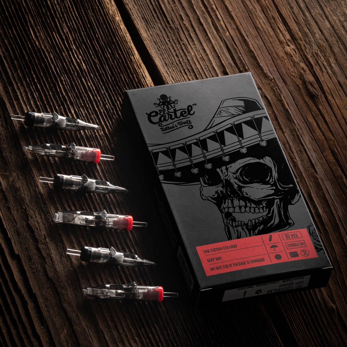 El Cartel V2 tatuointipatruuna 0,18 5RL Long Taper, 10 kpl El Cartel V2 tatuointipatruuna 0,18 5RL Long Taper, 10 kpl