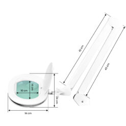 ELEGANTE 6028 60 LED SMD 5D, suurennuslasivalaisin työpöydälle, valon voimakkuuden säädöllä ELEGANTE 6028 60 LED SMD 5D, suurennuslasivalaisin työpöydälle, valon voimakkuuden säädöllä