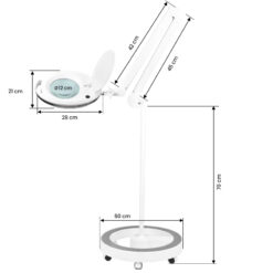 ELEGANTE 6027 60 LED SMD 5D, suurennuslasivalaisin lattiajalustalla ELEGANTE 6027 60 LED SMD 5D, suurennuslasivalaisin lattiajalustalla