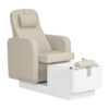 Sillon 210 hydraulinen jalkahoitotuoli keinutoiminnolla ja kaksiosaisella jalkatuella, musta Sillon Elysia SPA-jalkahoitotuoli, kerma
