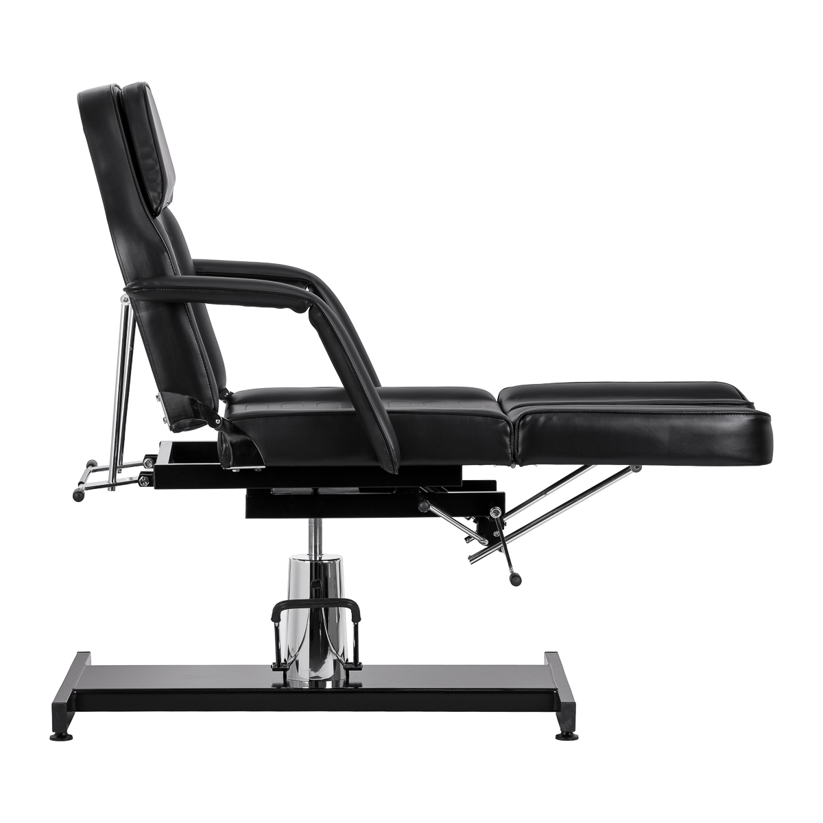 Sillon 210 hydraulinen jalkahoitotuoli keinutoiminnolla ja kaksiosaisella jalkatuella, musta Sillon 210 hydraulinen jalkahoitotuoli keinutoiminnolla ja kaksiosaisella jalkatuella, musta