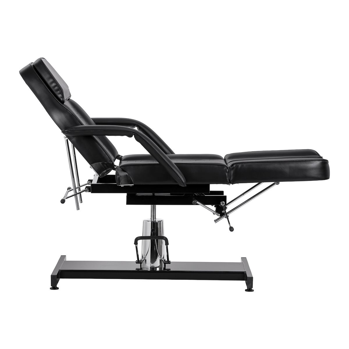 Sillon 210 hydraulinen jalkahoitotuoli keinutoiminnolla ja kaksiosaisella jalkatuella, musta Sillon 210 hydraulinen jalkahoitotuoli keinutoiminnolla ja kaksiosaisella jalkatuella, musta