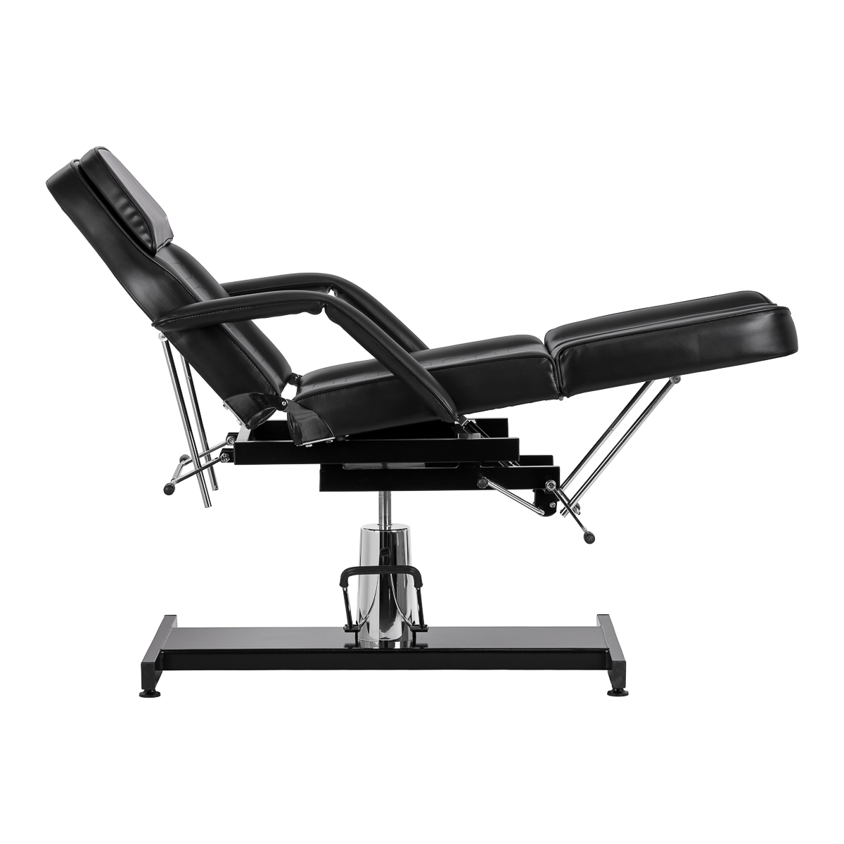 Sillon 210 hydraulinen jalkahoitotuoli keinutoiminnolla ja kaksiosaisella jalkatuella, musta Sillon 210 hydraulinen jalkahoitotuoli keinutoiminnolla ja kaksiosaisella jalkatuella, musta