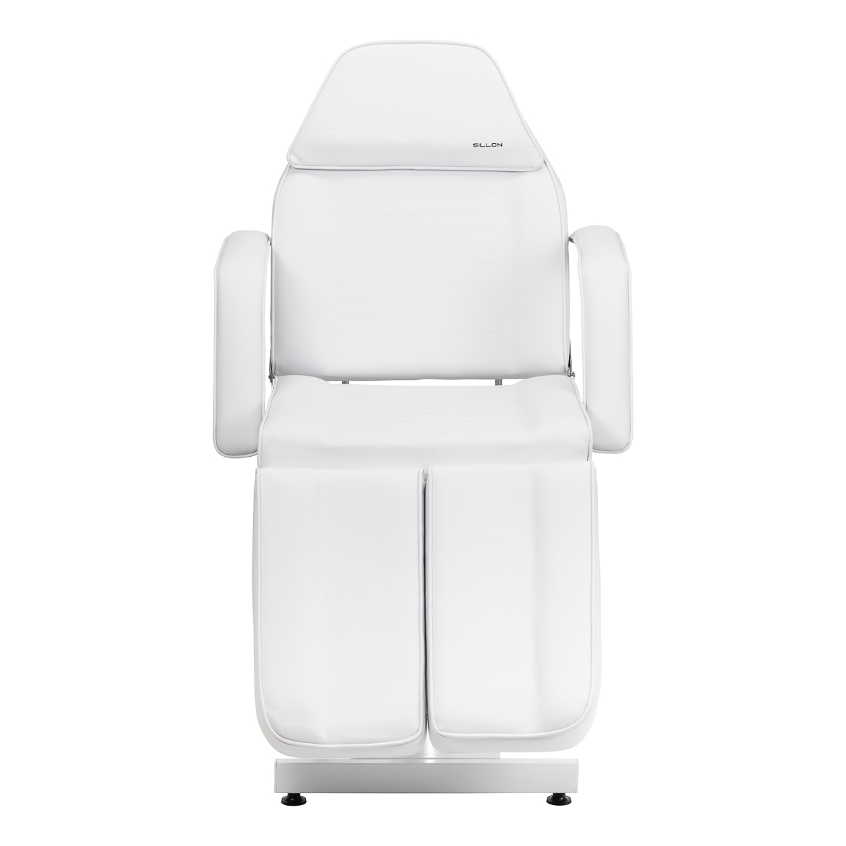 Sillon 210 hydraulinen jalkahoitotuoli keinutoiminnolla ja kaksiosaisella jalkatuella, valkoinen Sillon 210 hydraulinen jalkahoitotuoli keinutoiminnolla ja kaksiosaisella jalkatuella, valkoinen