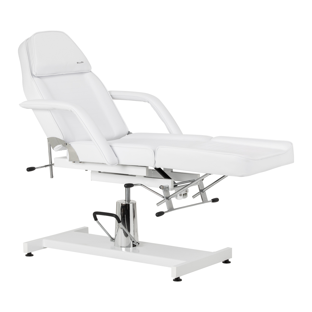 Sillon 210 hydraulinen hoitotuoli keinutoiminnolla, valkoinen Sillon 210 hydraulinen hoitotuoli keinutoiminnolla, valkoinen