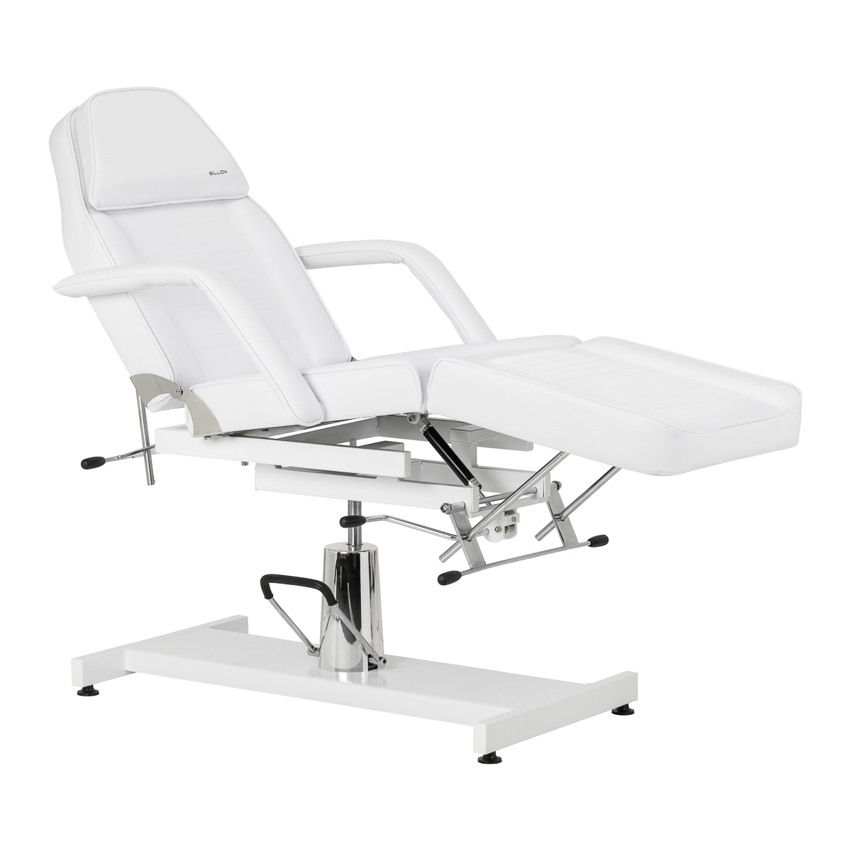 Sillon 210 hydraulinen hoitotuoli keinutoiminnolla, valkoinen Sillon 210 hydraulinen hoitotuoli keinutoiminnolla, valkoinen