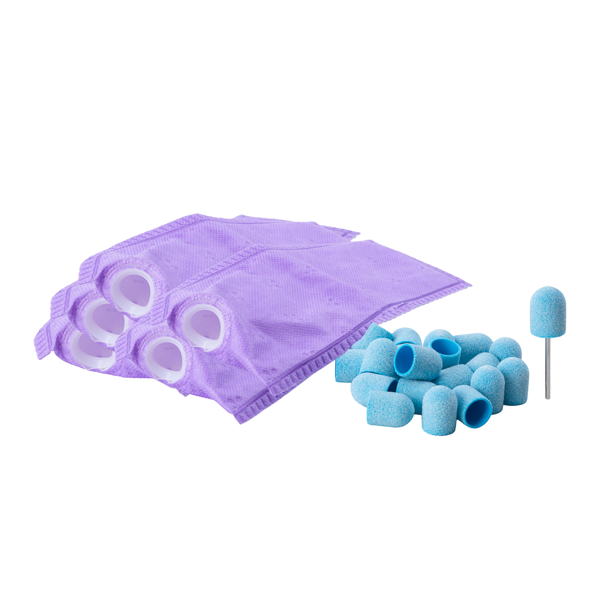 EXO pedikyyrisetti – 5 pölypussia, 13 mm rullukan sydän ja 20 EXO Blue Med Cap -rullukankuoria EXO pedikyyrisetti – 5 pölypussia, 13 mm rullukan sydän ja 20 EXO Blue Med Cap -rullukankuoria