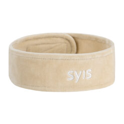 SYIS veluurinen hiuspanta kauneushoitoihin, beige SYIS veluurinen hiuspanta kauneushoitoihin, beige