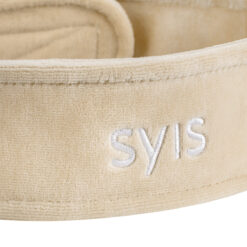 SYIS veluurinen hiuspanta kauneushoitoihin, beige SYIS veluurinen hiuspanta kauneushoitoihin, beige
