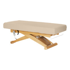 Sillon Siesta sähköinen SPA-hoitopöytä, beige, vaalea puujalusta Sillon Siesta sähköinen SPA-hoitopöytä, beige, vaalea puujalusta
