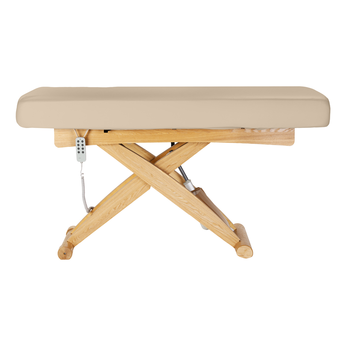 Sillon Siesta sähköinen SPA-hoitopöytä, beige, vaalea puujalusta Sillon Siesta sähköinen SPA-hoitopöytä, beige, vaalea puujalusta