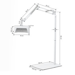 Glow 112 UV/LED -kynsilamppu pedikyyriin telineellä, 48 W Glow 112 UV/LED -kynsilamppu pedikyyriin telineellä, 48 W