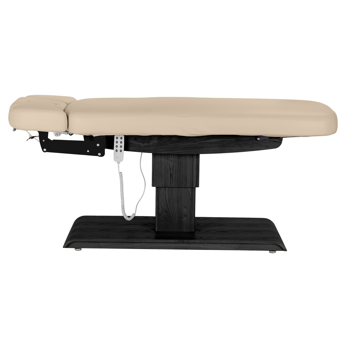 Sillon Relax sähköinen SPA-hoitopöytä, beige, musta puujalusta Sillon Relax sähköinen SPA-hoitopöytä, beige, musta puujalusta