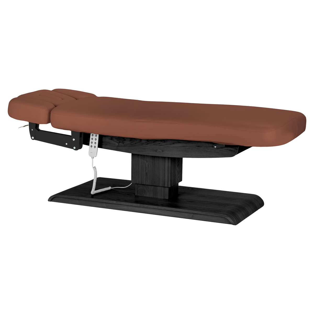 Sillon Relax sähköinen SPA-hoitopöytä, ruskea, musta puujalusta Sillon Relax sähköinen SPA-hoitopöytä, ruskea, musta puujalusta