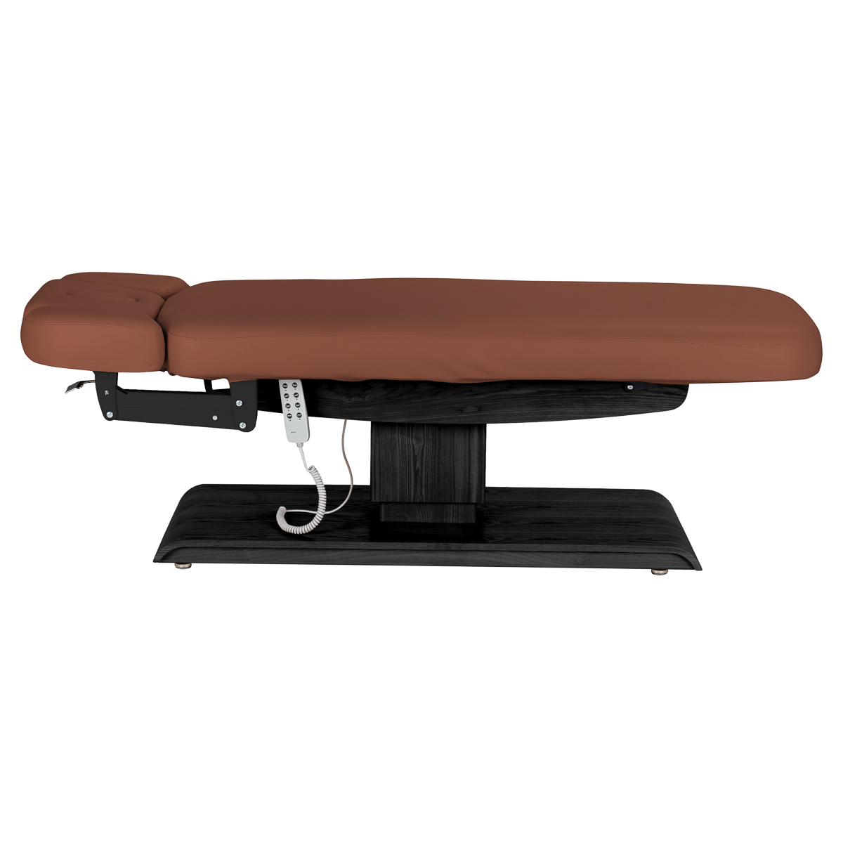 Sillon Relax sähköinen SPA-hoitopöytä, ruskea, musta puujalusta Sillon Relax sähköinen SPA-hoitopöytä, ruskea, musta puujalusta