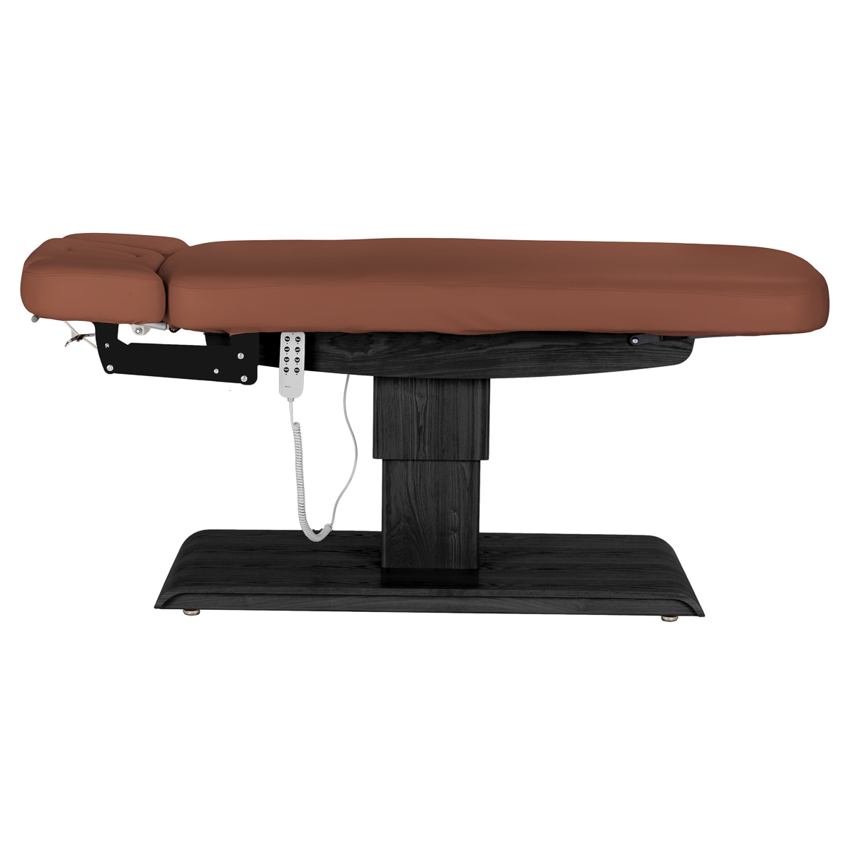 Sillon Relax sähköinen SPA-hoitopöytä, ruskea, musta puujalusta Sillon Relax sähköinen SPA-hoitopöytä, ruskea, musta puujalusta