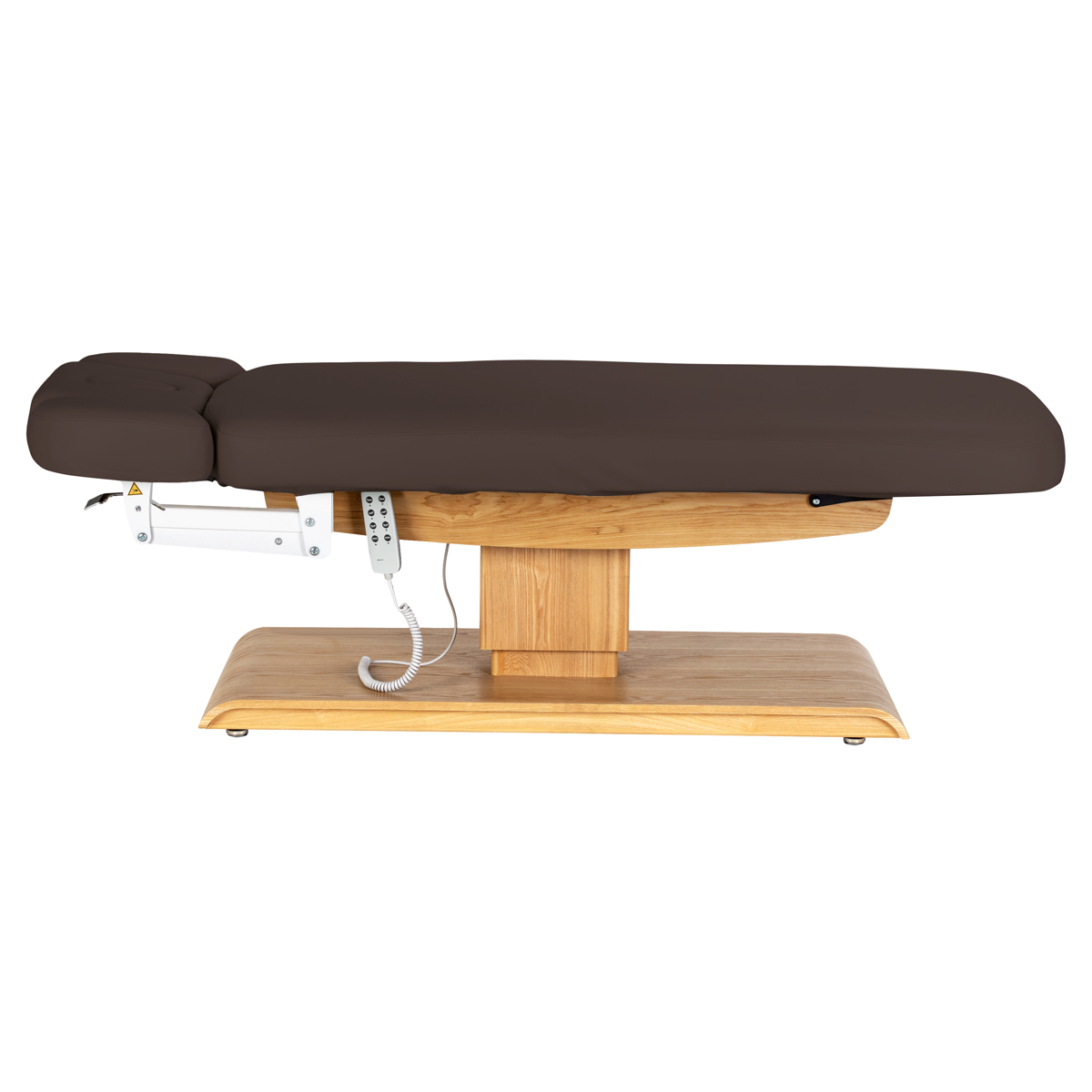 Sillon Relax sähköinen SPA-hoitopöytä, tummanruskea, vaalea puujalusta Sillon Relax sähköinen SPA-hoitopöytä, tummanruskea, vaalea puujalusta